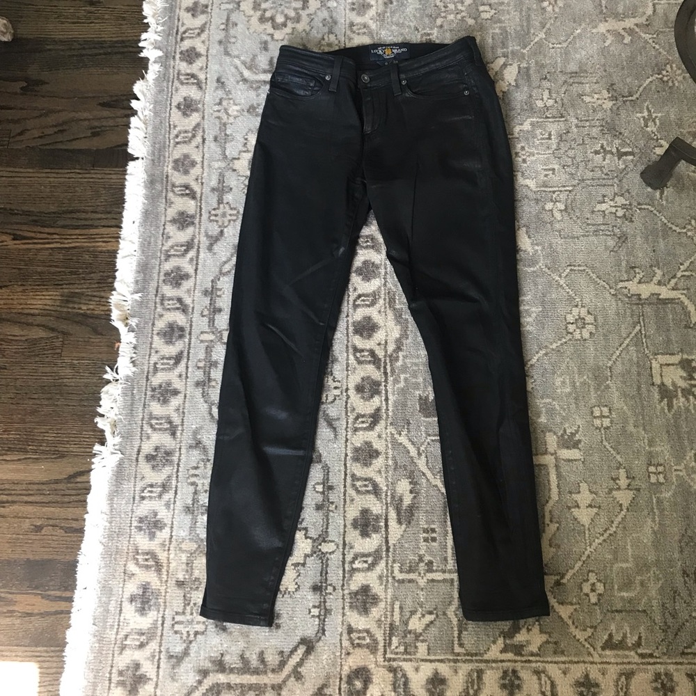 Lucky brand Sofia super skinny black pants